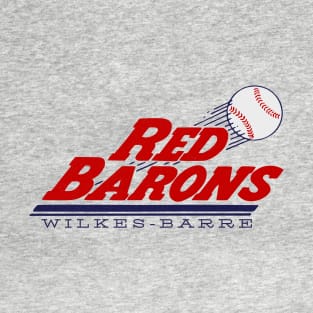 Defunct Wilkes-Barre Red Barons Baseball T-Shirt